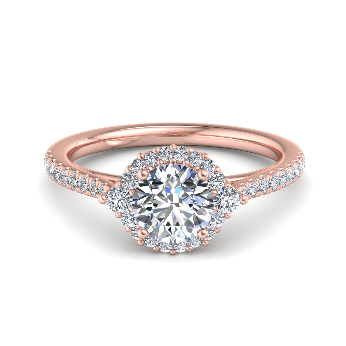 Hannah Diamond Halo Engagement Ring